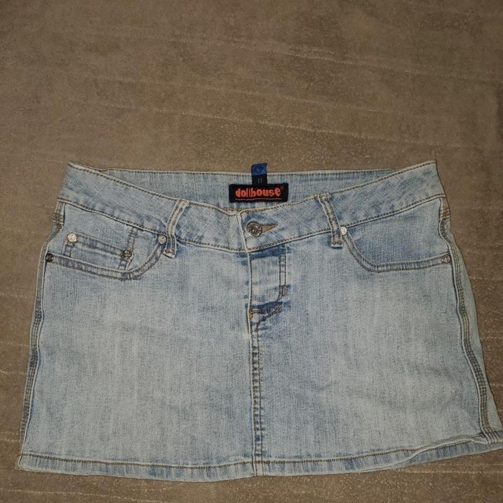 VINTAGE Y2K Dollhouse Mini denim skirt